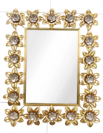 Large Squre Mirror Wall Mounted Glass Vanity Make Up . Metal Frame (ML02)