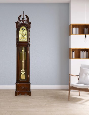 Timeless Grandfather Clock (Brown)
