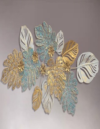 Ethnic Handcrafted Metal Wall Art Iron Wall Hanging Home Decoration Perfect for Living Room Hotel (Multicolor)