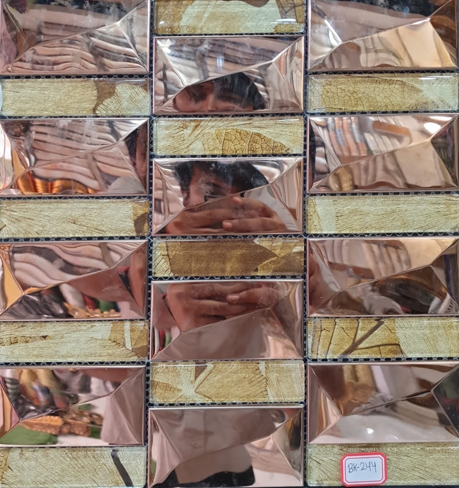 Decorated /Decorative /Design / Shining/Mirror/Glass Mosaic Tile for Wall Decoration