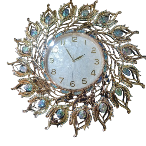 European Wall Clock Living Room Decoration Large Luxury Wall Clocks Shell Crystal Home Decor Digital Silent Large Watch