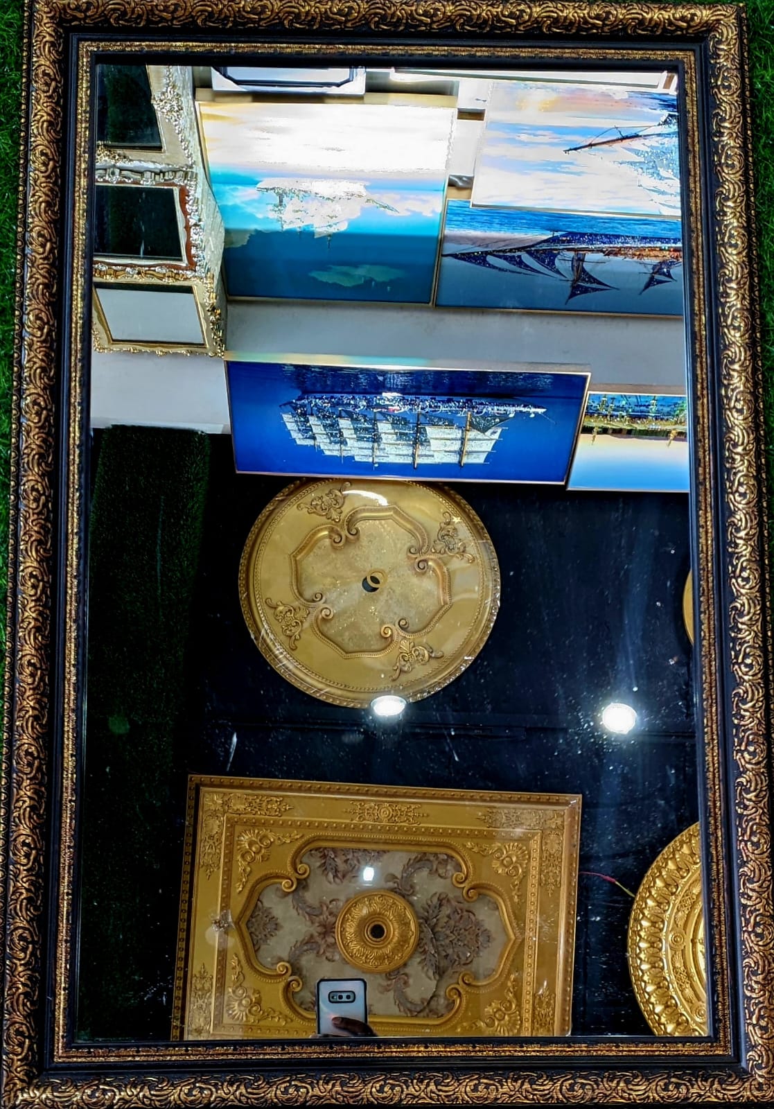 Decorative Polistyrin Series Square Shape Mirror