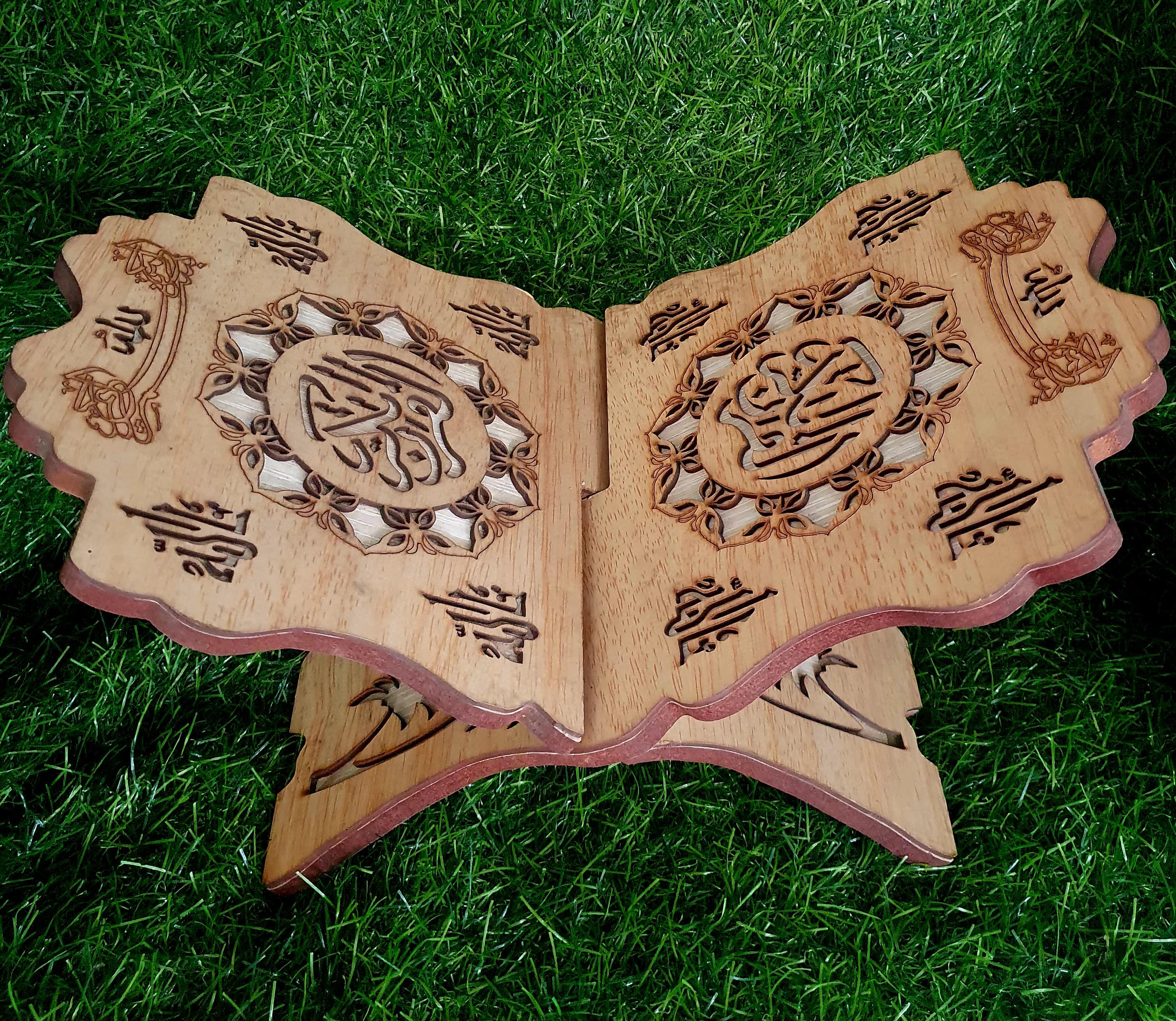 Wooden Foldable Detachable Rehal Stand For Holy AL-Quraan