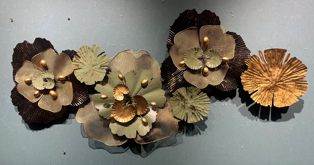 Ethnic Handcrafted Metal Wall Art Iron Wall Hanging Home Decoration Perfect for Living Room Hotel (Multicolor)