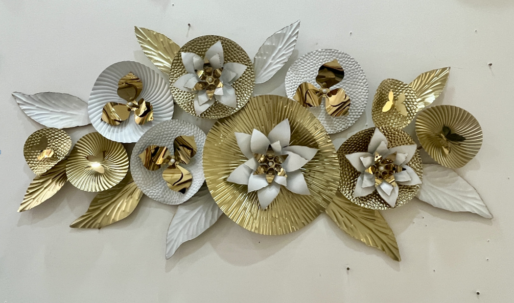 Ethnic Handcrafted Metal Wall Art Iron Wall Hanging Home Decoration Perfect for Living Room Hotel (Multicolor)